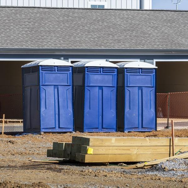 Heavy-duty construction site porta potty in Brownwood, Texas